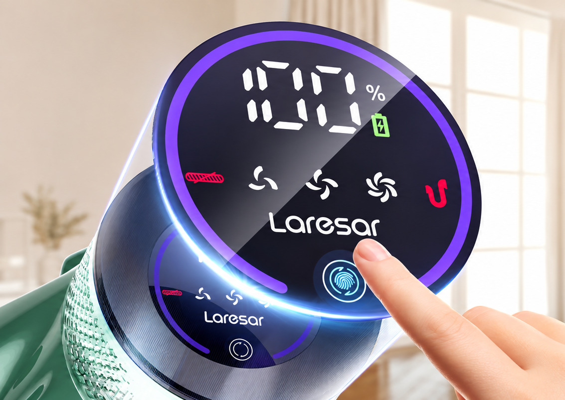 Laresar V7 PRO – Kabelloser Stielstaubsauger 65 kPa, bis zu 70 Min. Laufzeit