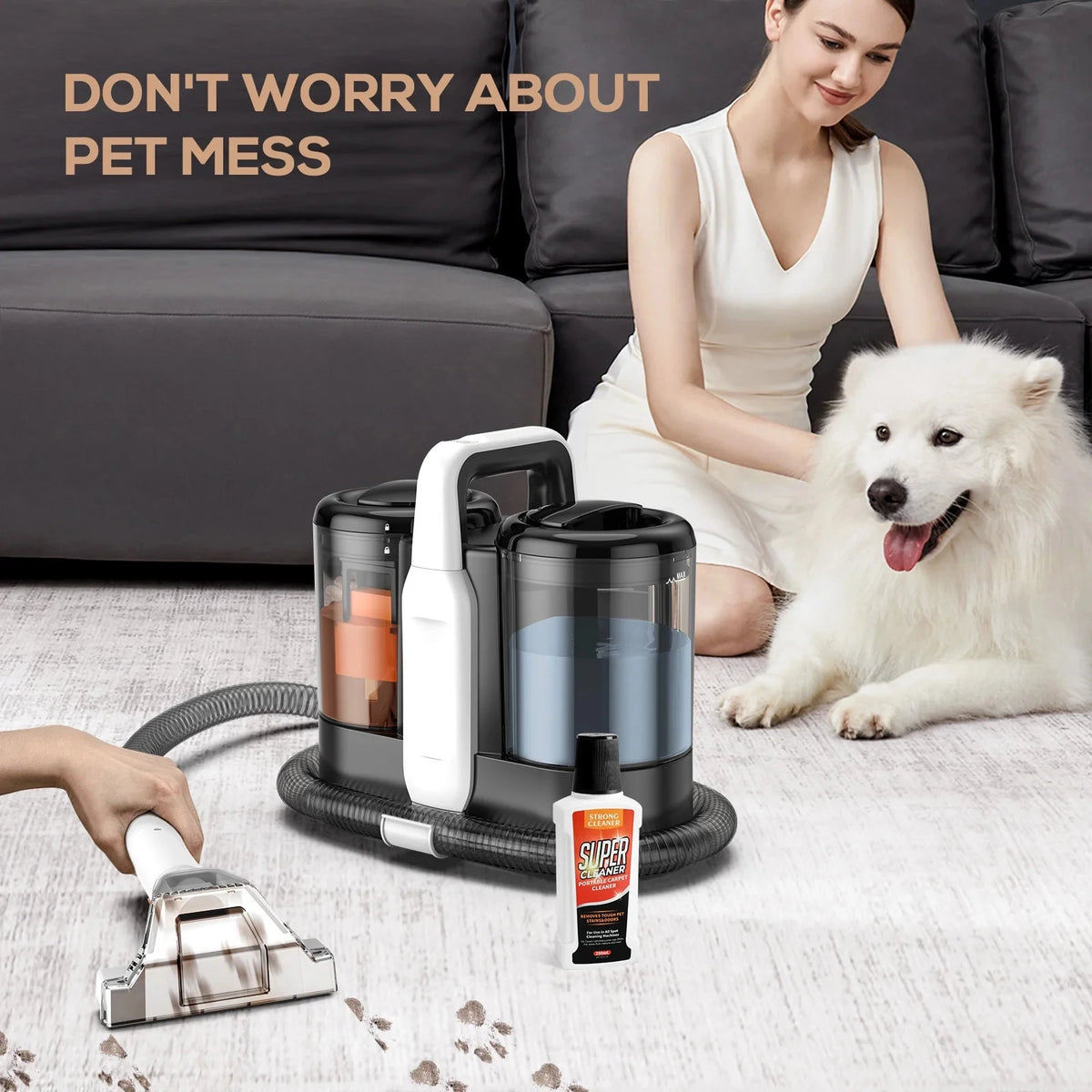 Teendow C5 – 500W Portable Spot Cleaner, 11 kPa Suction