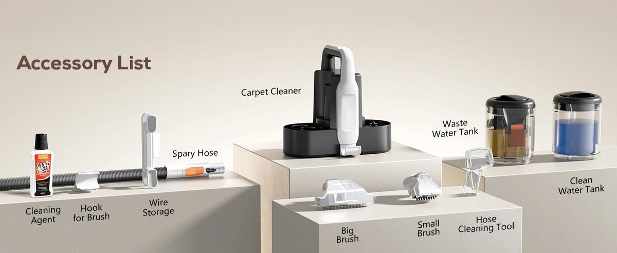 Teendow C5 – 500W Portable Spot Cleaner, 11 kPa Suction