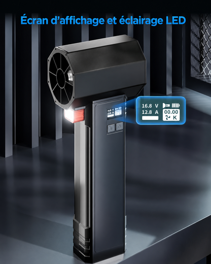 BOOSTER TF64 – Akku-Turbogebläse 750 W, Schubkraft bis zu 1,6 kg