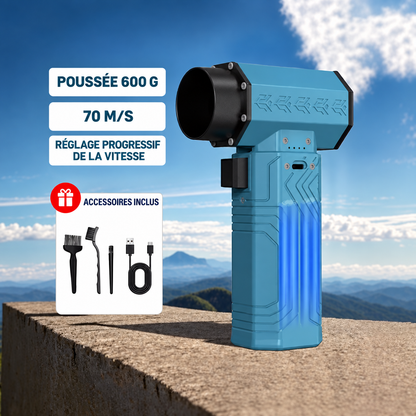 Turbo-Lüfter – Kabelloses Gebläse 420 W, bis zu 70 m/s