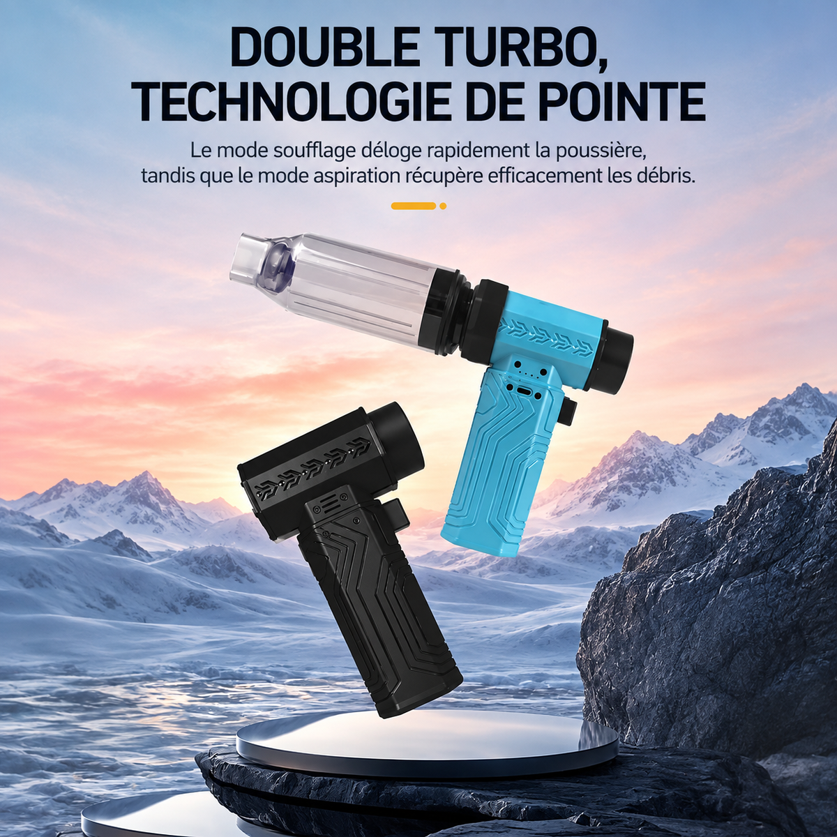 Turbo-Lüfter – Kabelloses Gebläse 420 W, bis zu 70 m/s