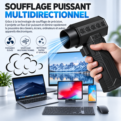 Turbo-Lüfter – Kabelloses Gebläse 420 W, bis zu 70 m/s