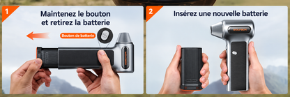 WOLFBOX MF200 – Tragbares Akku-Gebläse, 3 Geschwindigkeitsstufen