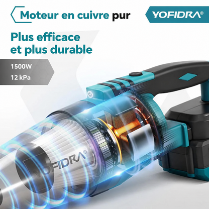 YOFIDRA 4-en-1 – Aspirateur Sans Fil 12 kPa