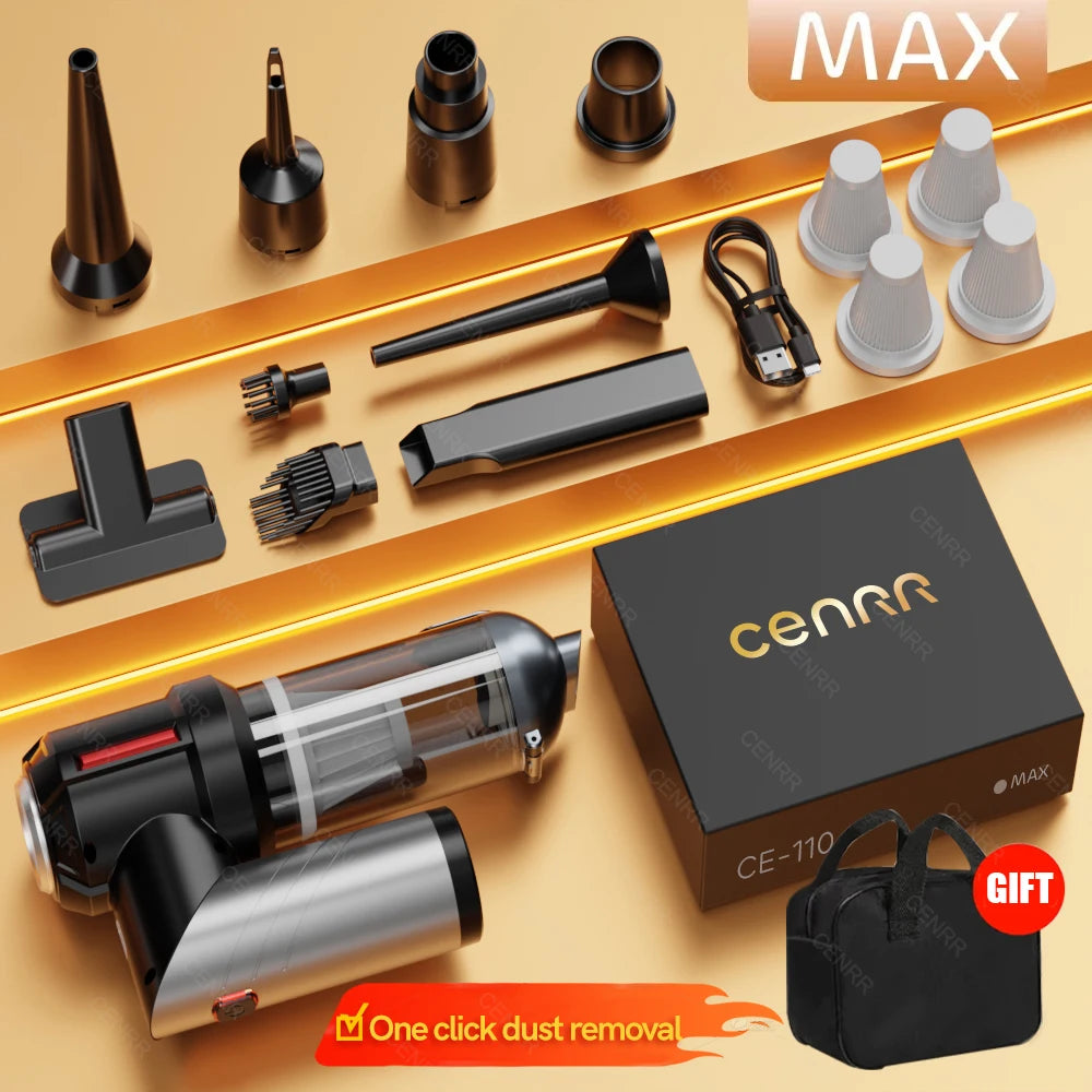 CENRR – Mini Aspirateur Voiture Sans Fil & Souffleur