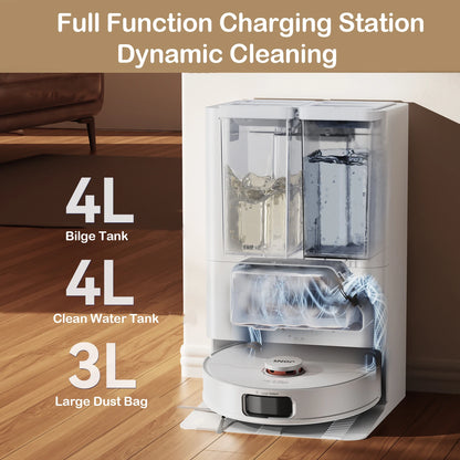 JONR P20 Pro – Robot Aspirateur Laveur avec Station
