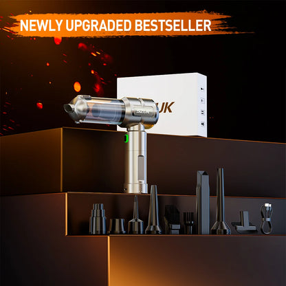 Kabelloser Handstaubsauger – Saug- und Blasfunktion mit LED
