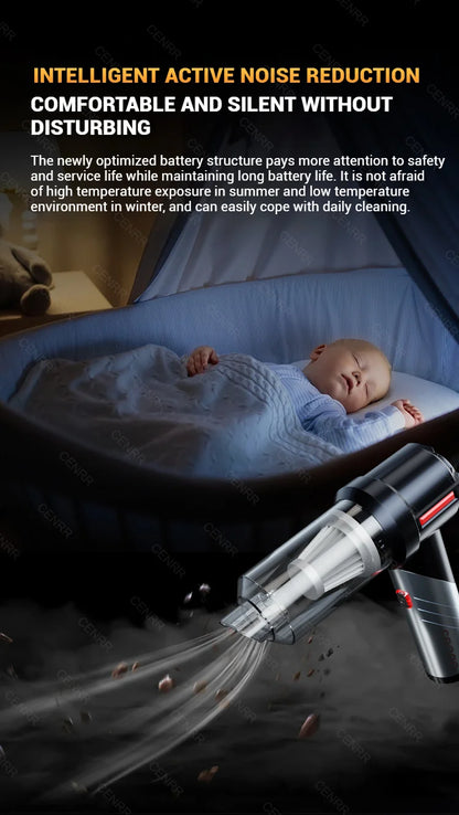 CENRR – Mini Aspirateur Voiture Sans Fil & Souffleur