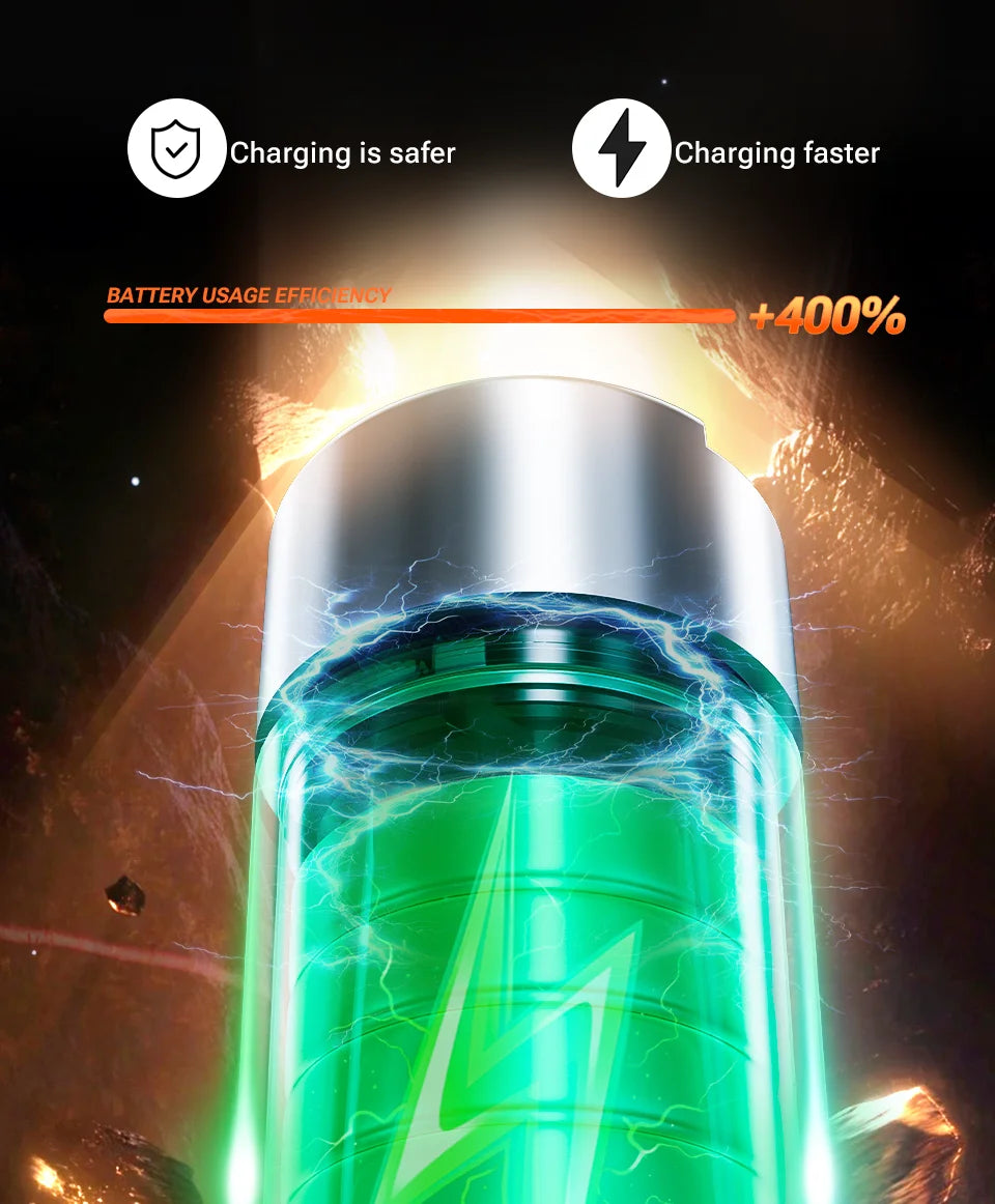 Kabelloser Handstaubsauger – Saug- und Blasfunktion mit LED