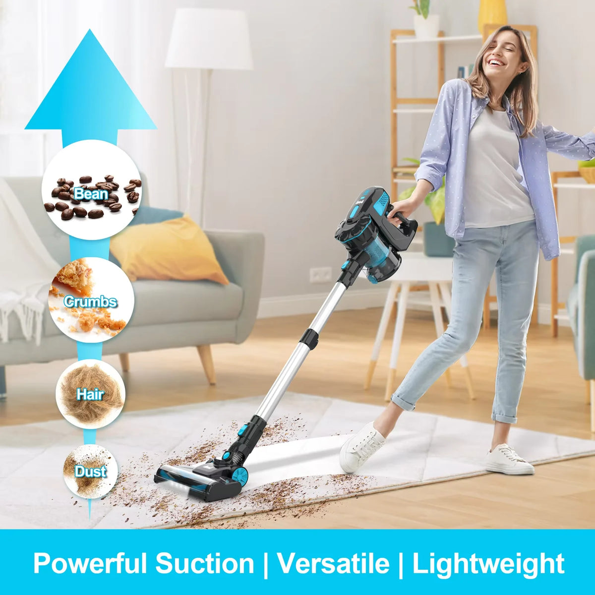 INSE V770 – Aspirateur Balai Sans Fil 20 kPa