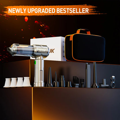 Kabelloser Handstaubsauger – Saug- und Blasfunktion mit LED