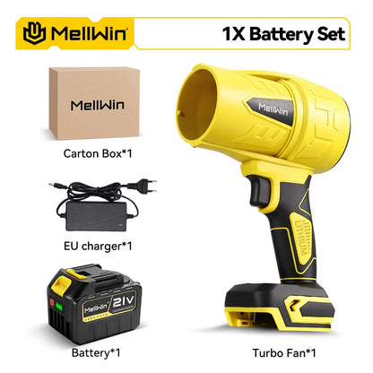 MELLWIN – Kabelloses Turbo-Gebläse, bürstenloser Motor 300.000 U/min