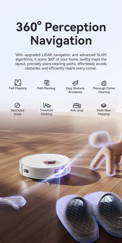 JONR P20 Pro – Robot Aspirateur Laveur avec Station