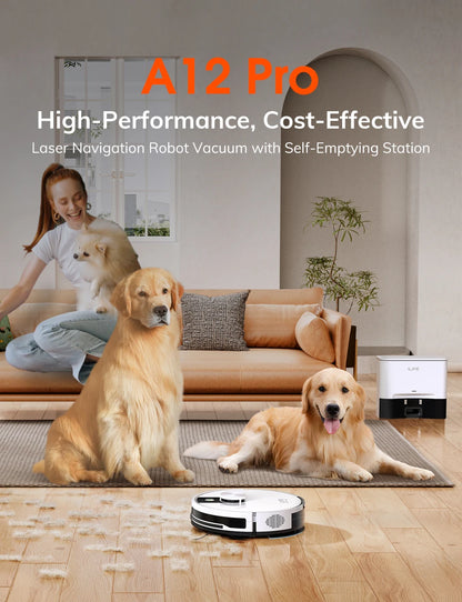 ILIFE A12 Pro – Robot Aspirateur Laveur 3000 Pa avec Station