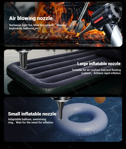 CENRR – Mini Aspirateur Voiture Sans Fil & Souffleur