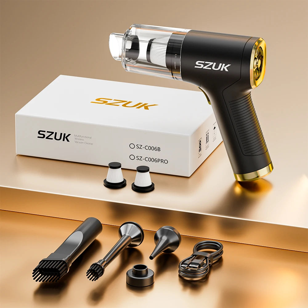 SZUK 2026 New Mini Vacuum Cleaner 780000PA Powerful Cordless Vacuum Cleaner Mini Blower Handheld Portable Car Vacuum Cleaner