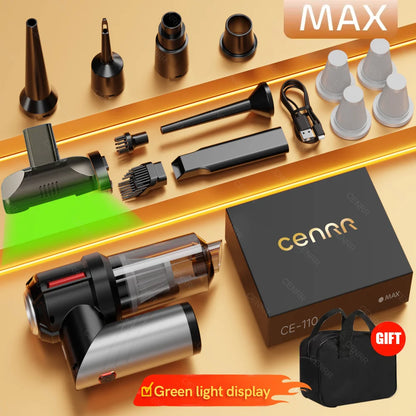 CENRR – Mini Aspirateur Voiture Sans Fil & Souffleur