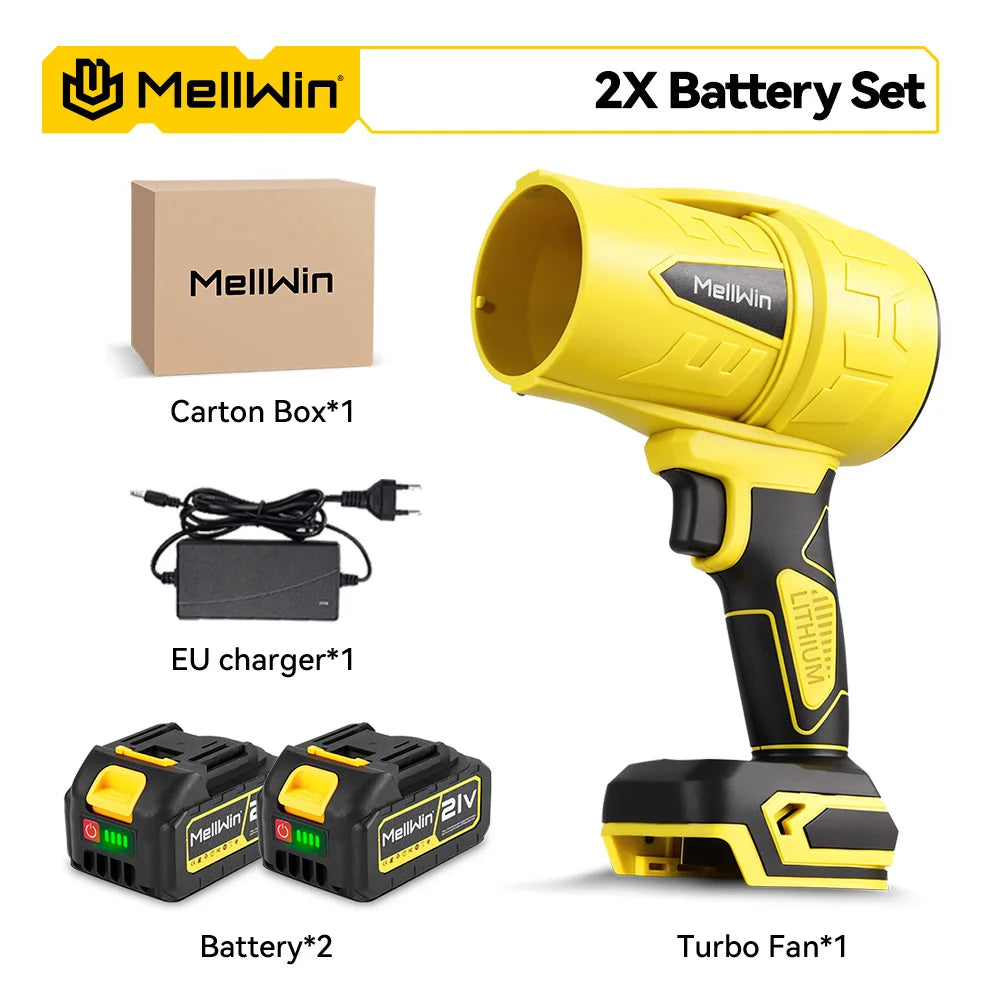 MELLWIN – Kabelloses Turbo-Gebläse, bürstenloser Motor 300.000 U/min