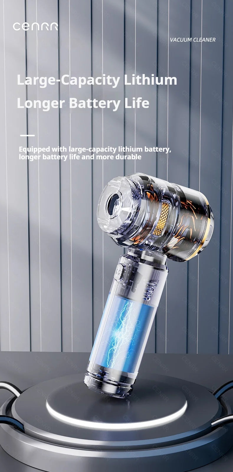 CENRR – Aspirateur Voiture Sans Fil Portable