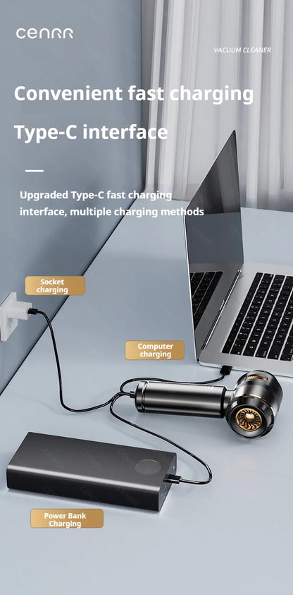 CENRR – Aspirateur Voiture Sans Fil Portable