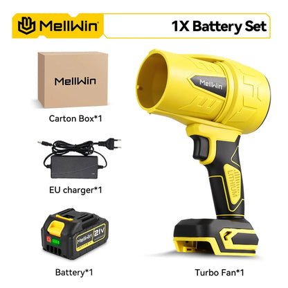 MELLWIN – Kabelloses Turbo-Gebläse, bürstenloser Motor 300.000 U/min