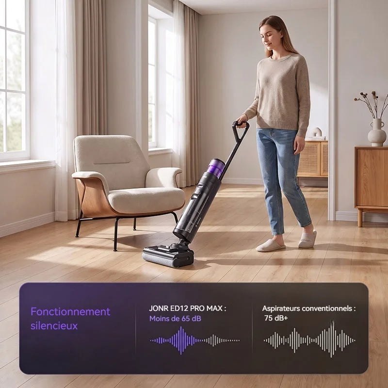 JONR ED12 Pro Max – Aspirateur Laveur Sans Fil 17 kPa