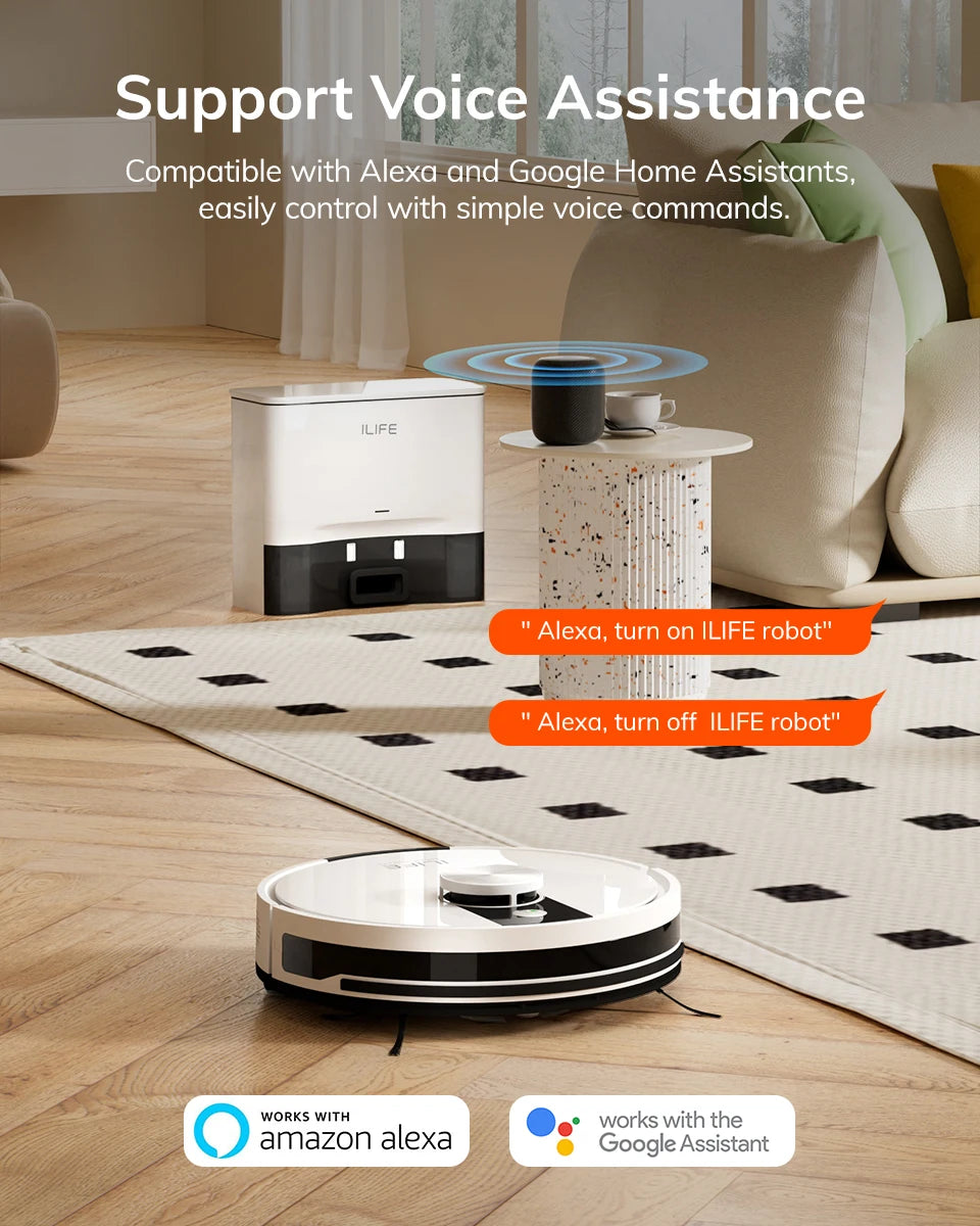 ILIFE A12 Pro – Robot Aspirateur Laveur 3000 Pa avec Station