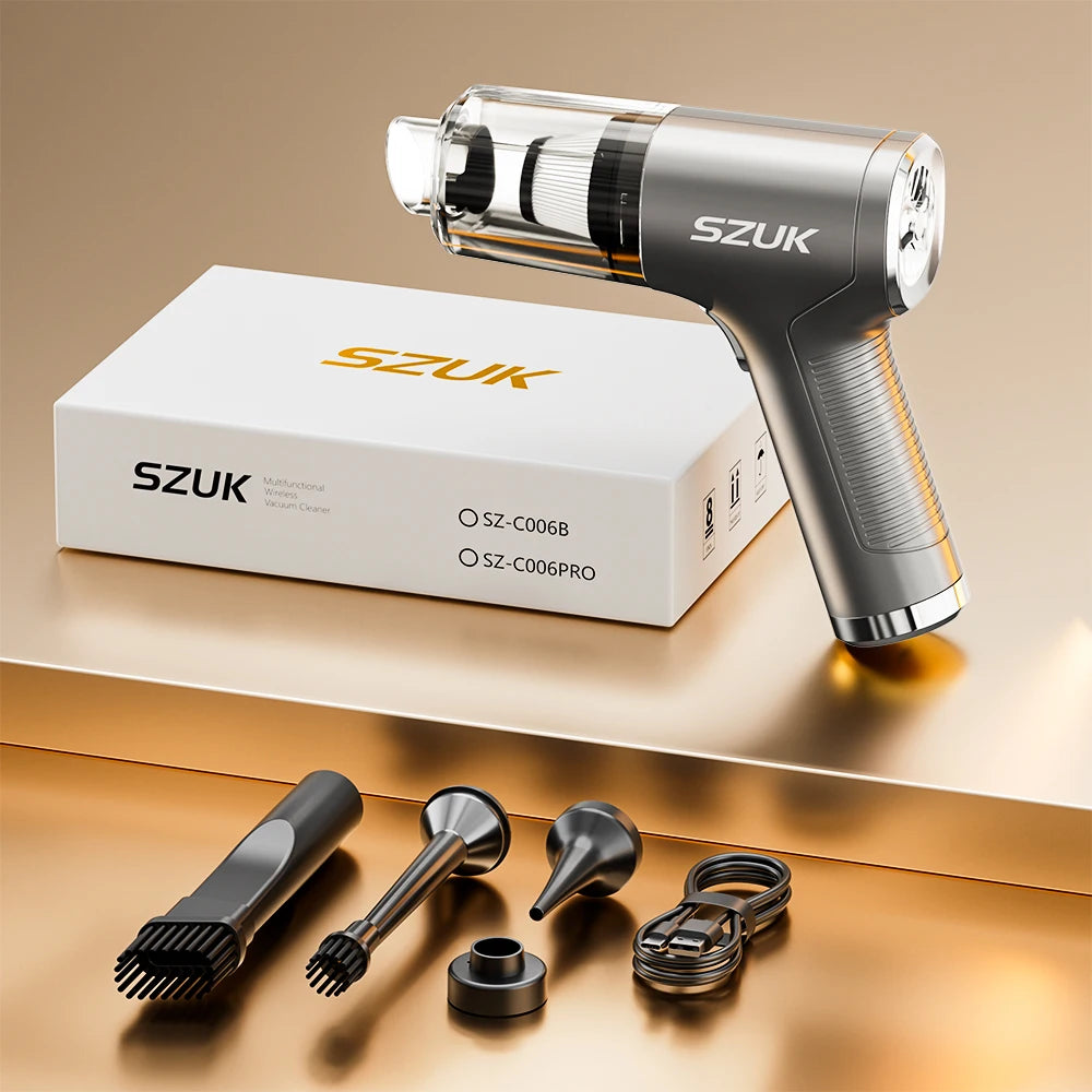 SZUK 2026 New Mini Vacuum Cleaner 780000PA Powerful Cordless Vacuum Cleaner Mini Blower Handheld Portable Car Vacuum Cleaner