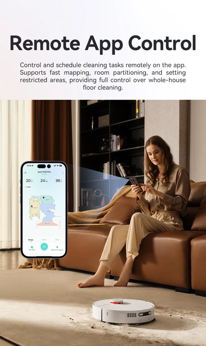 JONR P20 Pro – Robot Aspirateur Laveur avec Station