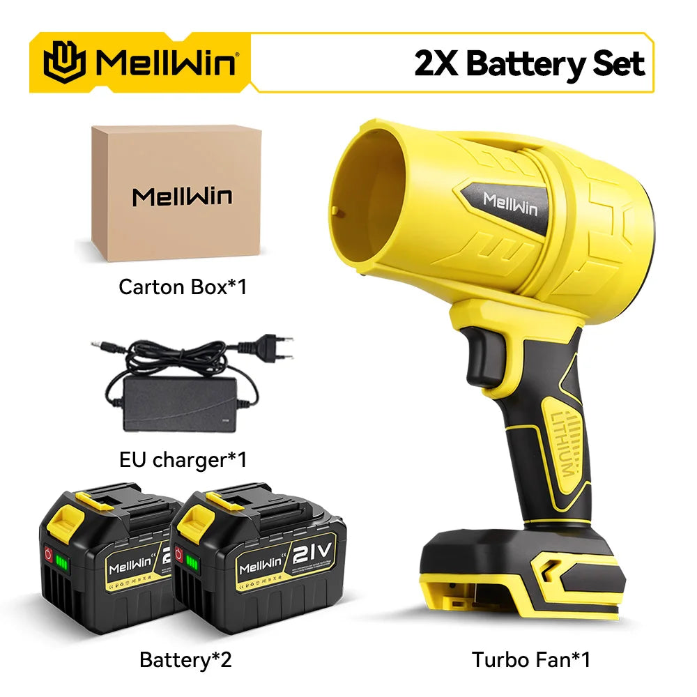 MELLWIN – Kabelloses Turbo-Gebläse, bürstenloser Motor 300.000 U/min