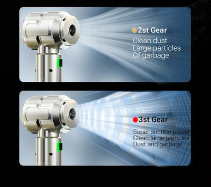 Kabelloser Handstaubsauger – Saug- und Blasfunktion mit LED