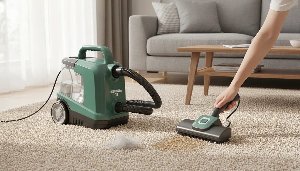 Teendow C5 : Nettoyeur Tapis & Aspirateur Anti-Poils