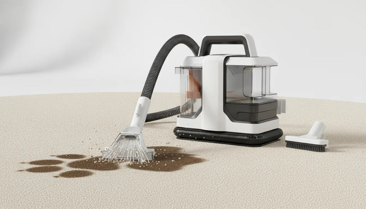Nettoyeur Tapis Portatif 750W : Anti-Taches & Poils